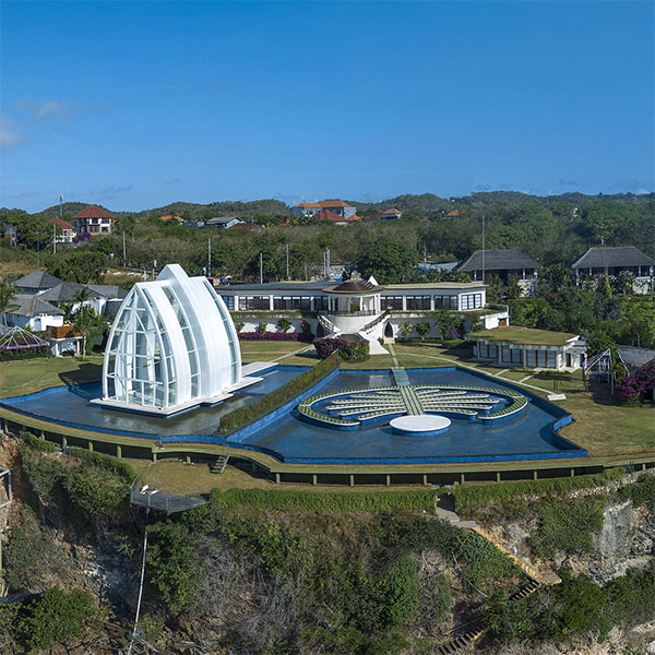 Fantasy Island wedding venue Uluwatu Aerial 360 photography